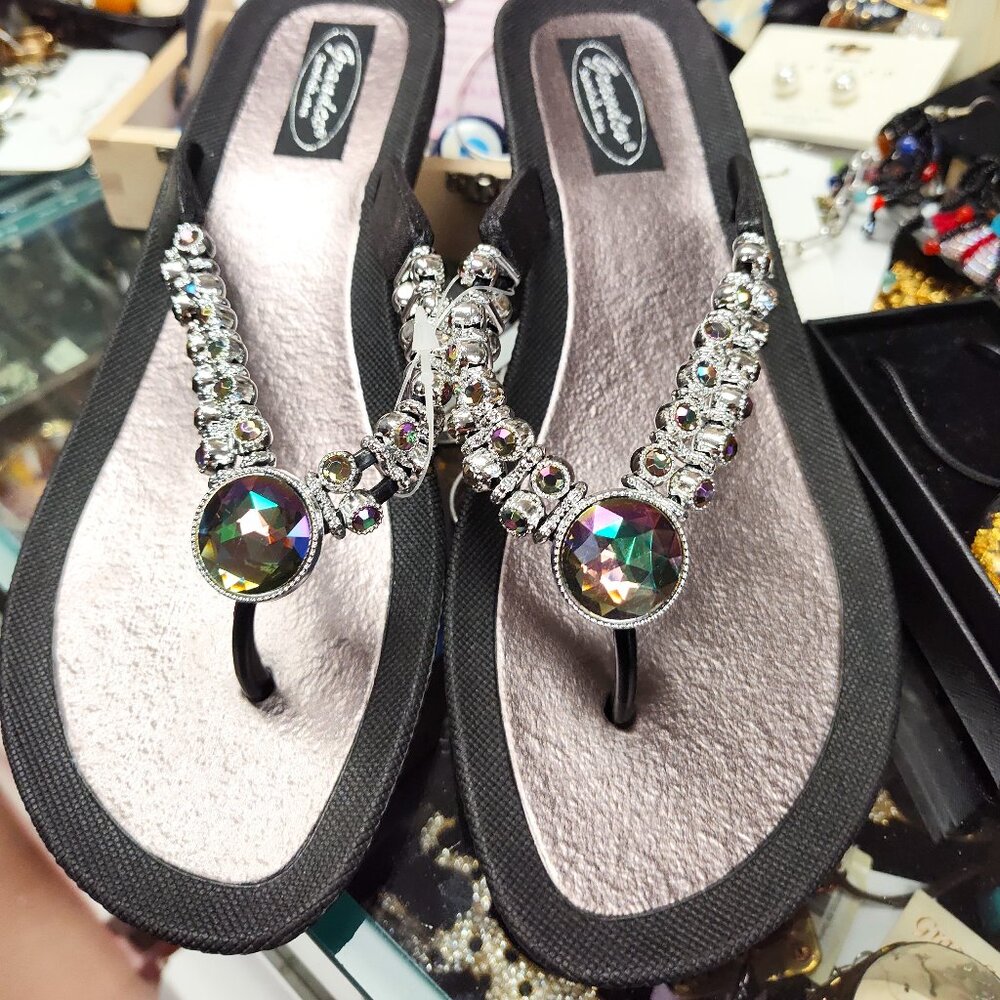 Grandco bling flip flops